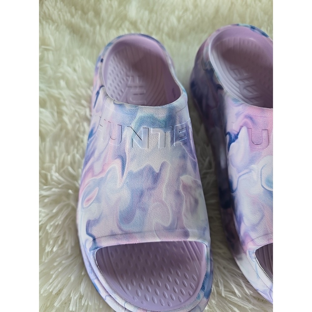 Hunter Haddie 2 Lightweight Womens Slip In Purple Slides Very Comfortable Sz 6 - Picture 5 of 8